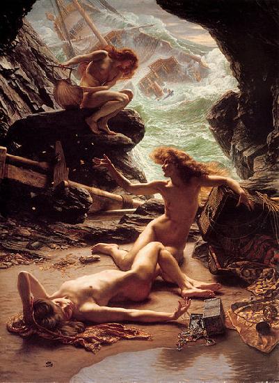 Poynter, Sir Edward John Cave of the Storm Nymphs oil painting image